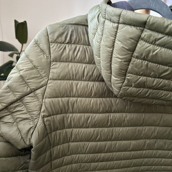 Save The Duck Giga Hooded Coat – Olive, Women’s Small - Picture 3 of 11